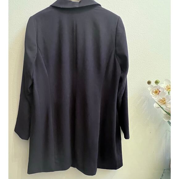 Eloquii Women's Plus Size Black Blazer Cardigan One Button Size 16 Career - Picture 2 of 7